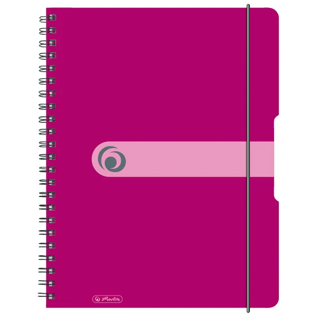 herlitz-collegeblock-easy-orga-to-go-a4-kariert-beere-160-seiten-2-st-ck image 1