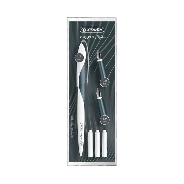 herlitz-11360286-nicewriter-set-my-pen-style-dark-shale-kalligrafie-f-ller image 1