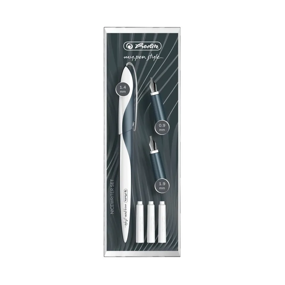 herlitz-11360286-nicewriter-set-my-pen-style-dark-shale-kalligrafie-f-ller image 1