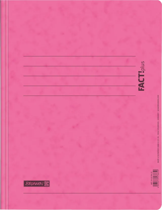 brunnen-schnellhefter-fact-plus-a4-rosa-schnellhefter-pressspankarton image 1