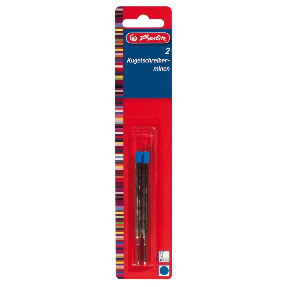 herlitz-profisize-kugelschreibermine-blau-dokumentenecht-2-st-ck image 1