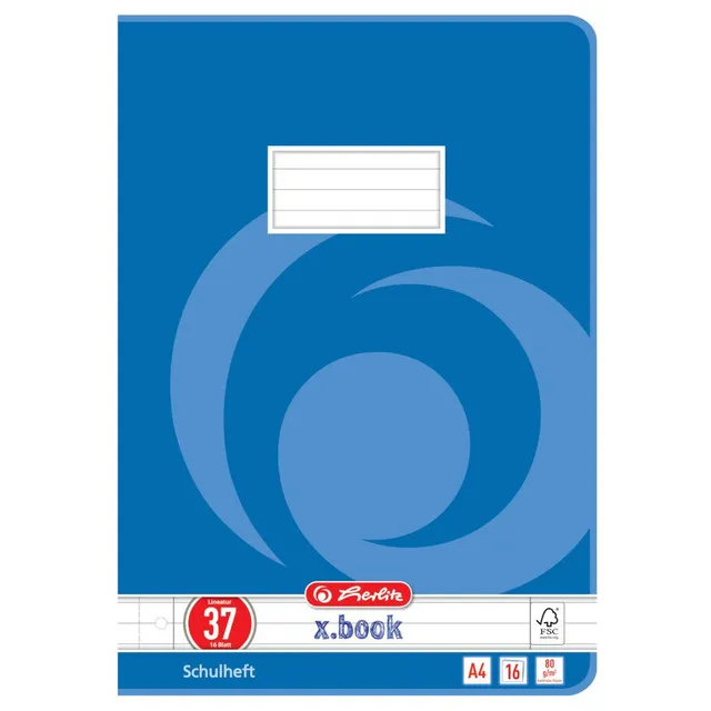 herlitz-schulheft-lineatur-38-16-blatt-10er-pack-kariert image 1