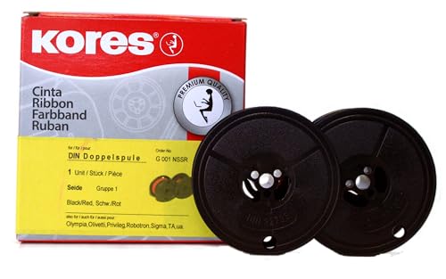 kores-schreibmaschinenfarbband-seide-schwarz-rot-standard-din-doppelspule-13mm-1 image 7