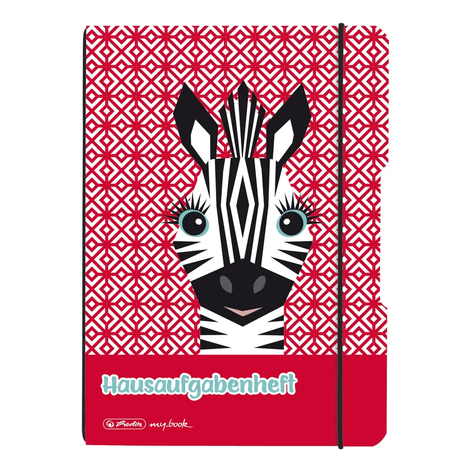 herlitz-aufgabenheft-flex-a5-48-blatt-cute-animals-zebra image 1