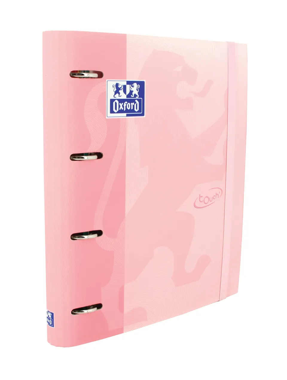 oxford-touch-ringordner-a4-4-ringe-hardcover-mit-gummiverschluss-rosa-flamingo image 1