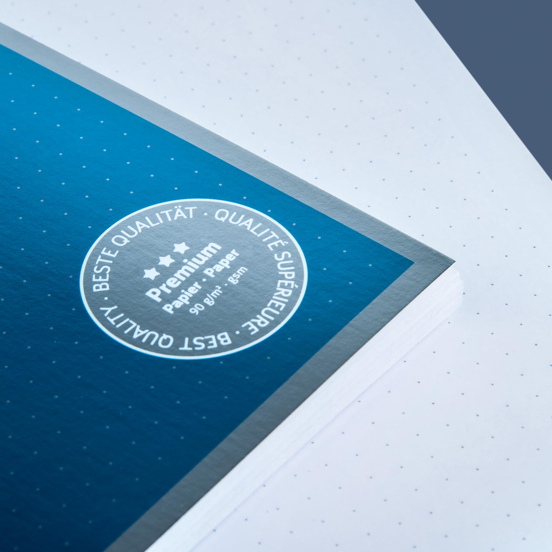 brunnen-premium-collegeblock-dotted-a4-cyan-metallic image 2