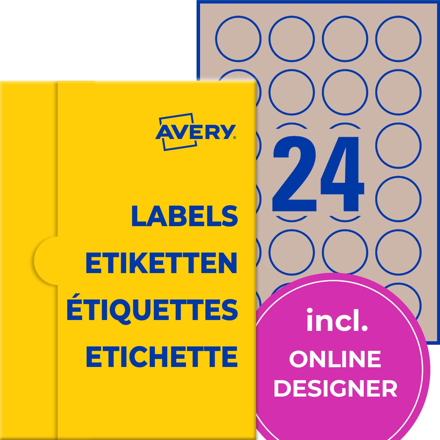 avery-zweckform-p7105-10-kraftpapier-etiketten-240-st-ck-40-mm-rund-naturbraun-r image 1