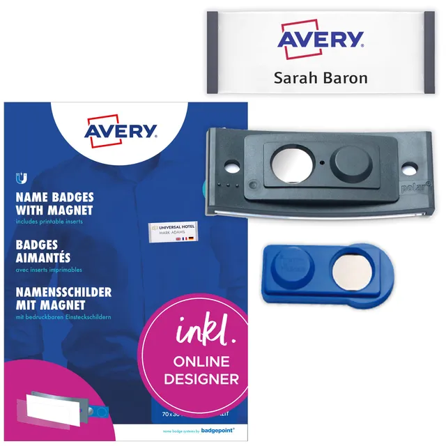 avery-zweckform-polar30-namensschilder-70x30-mm-anthrazit-5-st-ck-mit-magnet image 1