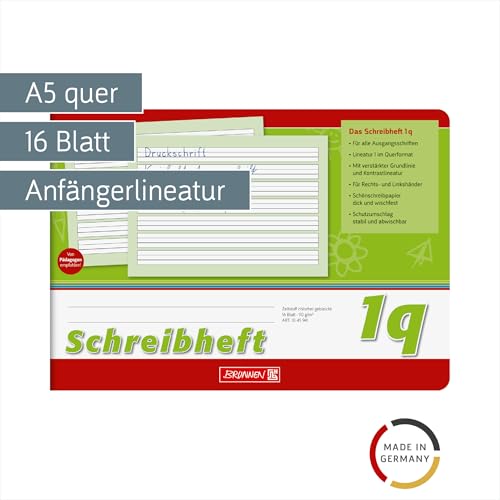 brunnen-schreiblernheft-1q-a5-quer-16-blatt-kontrastlineatur image 5