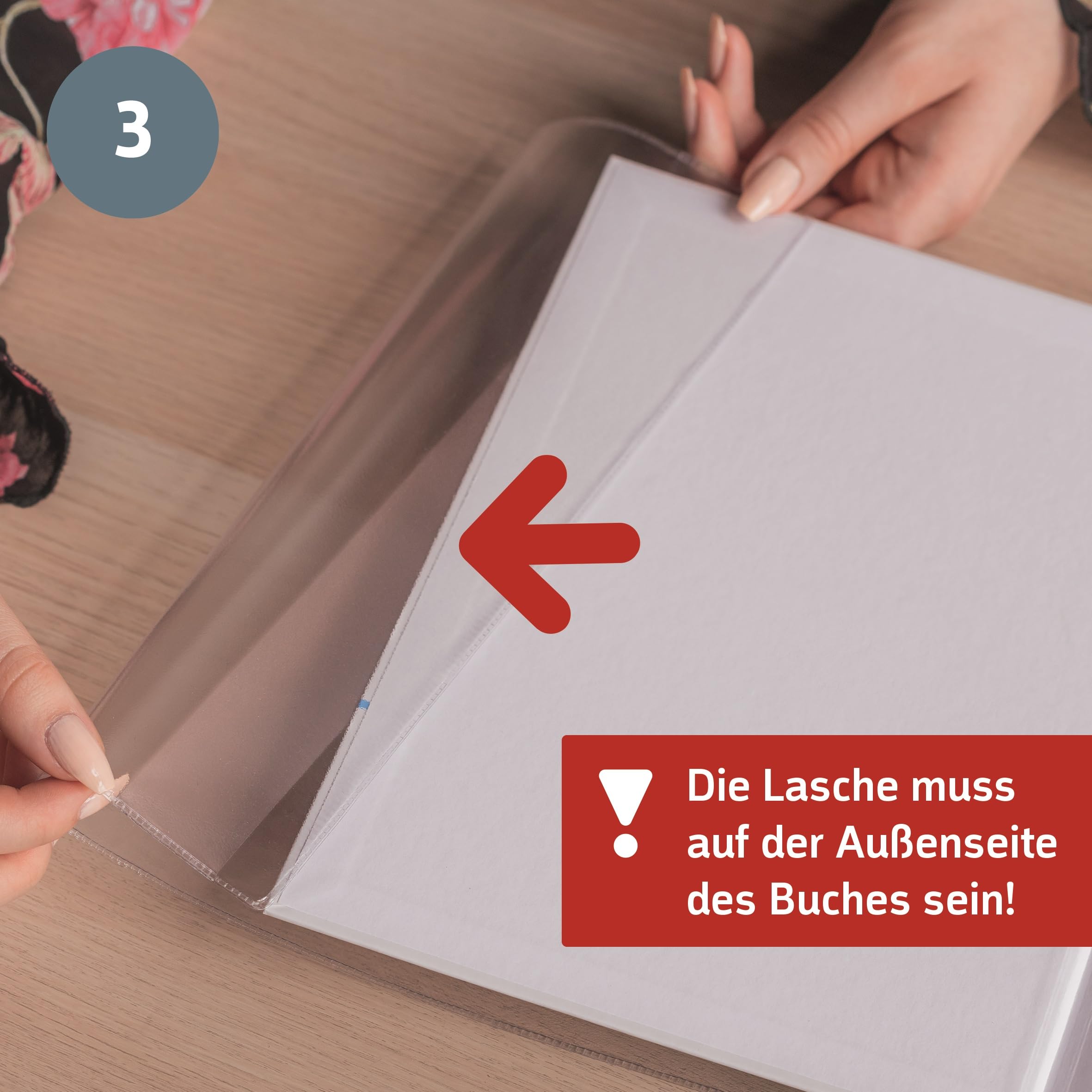 brunnen-buchschoner-buchumschlag-23-cm-transparent-pvc image 4