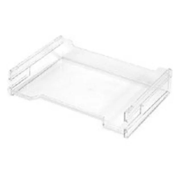 herlitz-1610393-ablagekorb-a4-quer-transparent-stapelbar-3er-set image 1