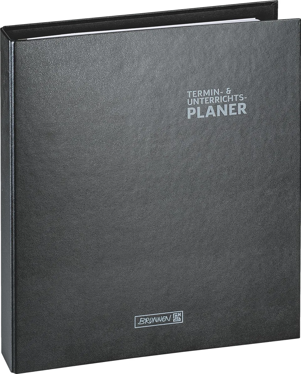 brunnen-ringbuch-kalender-mit-einlage-2026-2027-a4-hardcover-schwarz-2-seiten-1- image 1