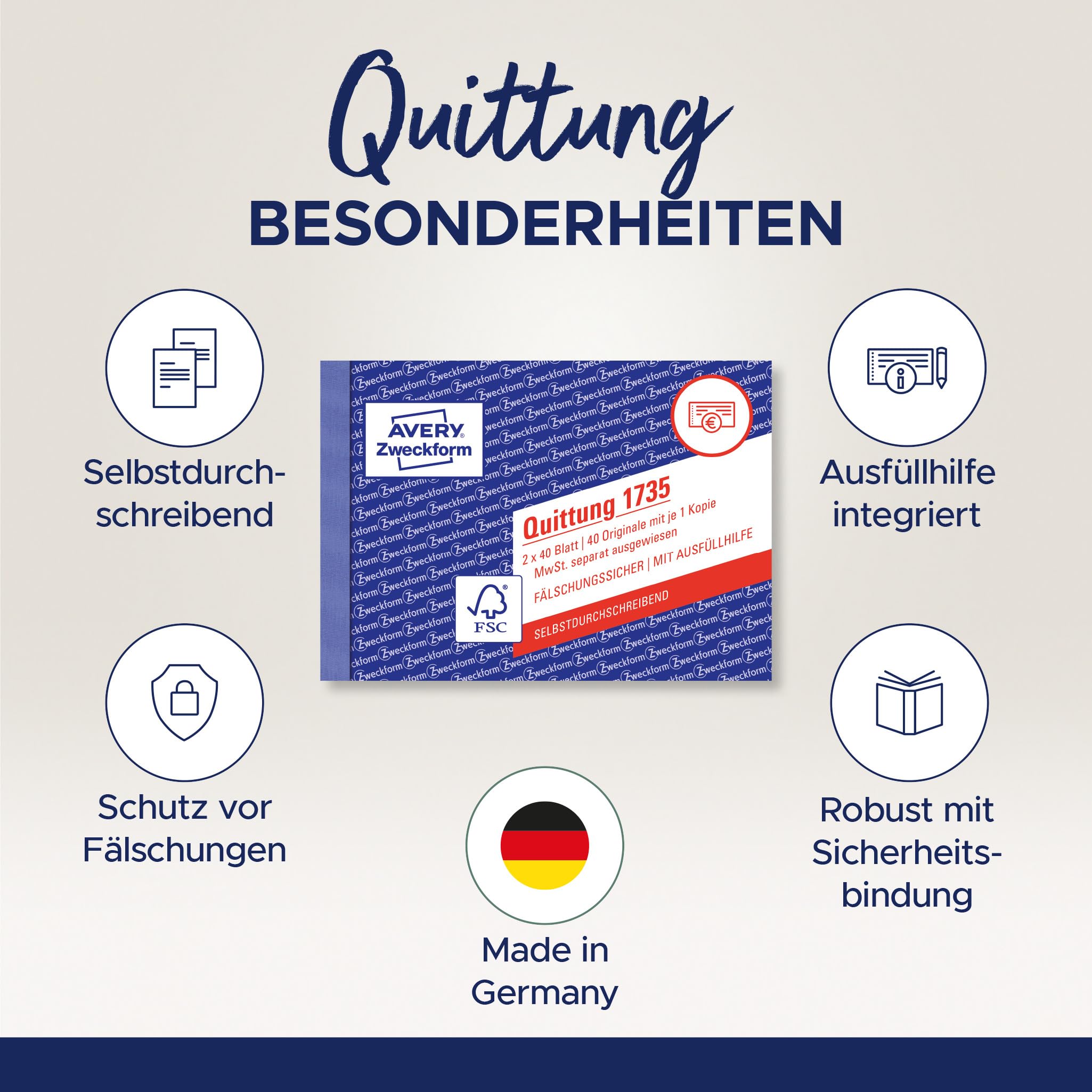 avery-zweckform-1735-5-quittungsblock-a6-quer-5er-pack-2x40-blatt-mit-durchschla image 2