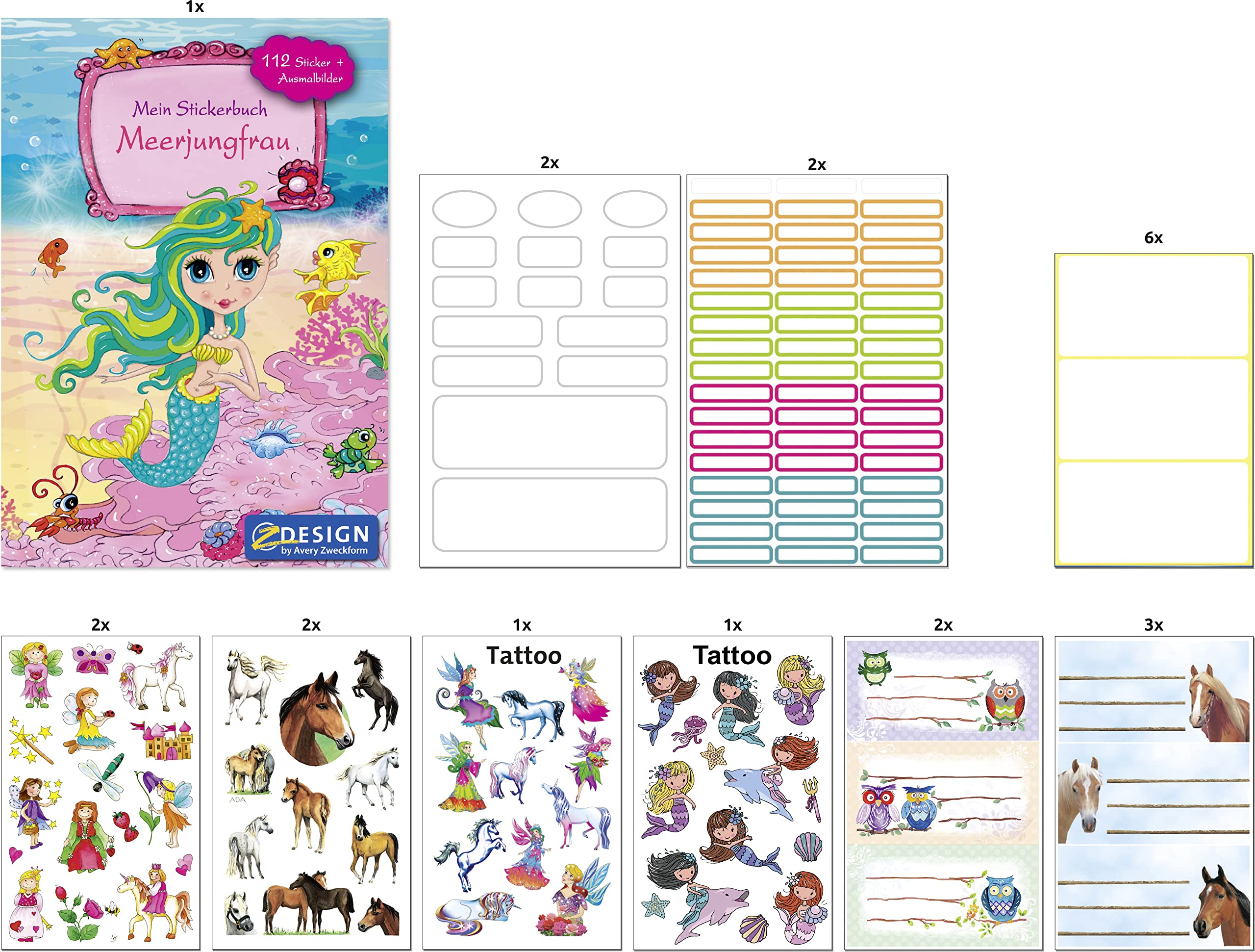 avery-zweckform-z-design-set-einschulung-m-dchen-240-teile-art-59988 image 3