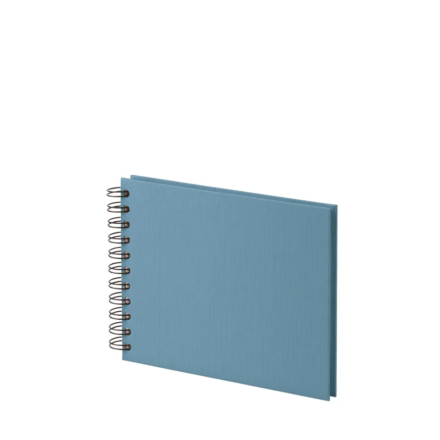 r-ssler-s-o-h-o-spiral-fotoalbum-blanko-19-5x14-5cm-40-seiten-denim-blau image 1