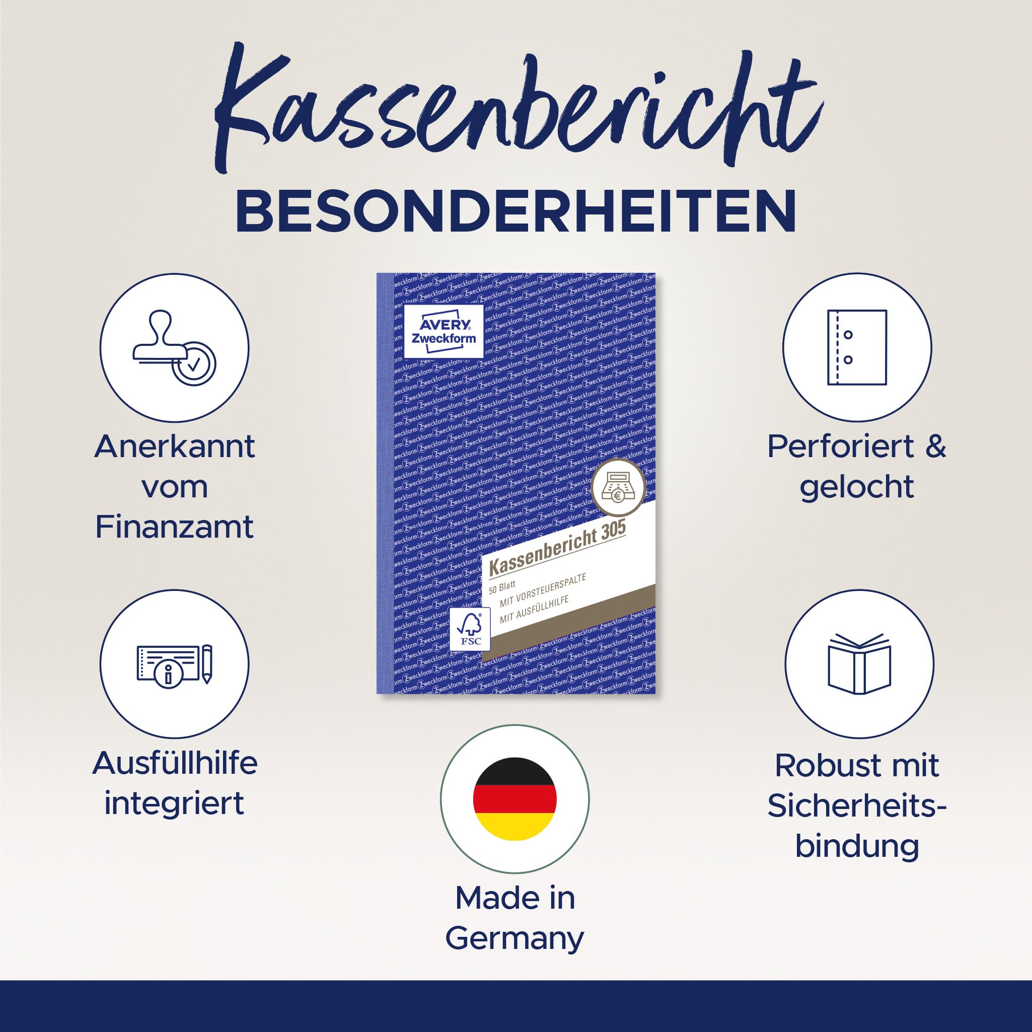 avery-zweckform-305-5-kassenbericht-a5-50-blatt-5er-pack-wei image 2