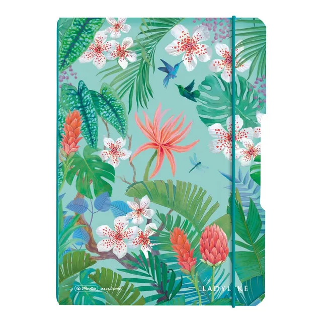 herlitz-my-book-notizheft-flex-a5-punktiert-ladylike-jungle-mit-wechselcover image 1