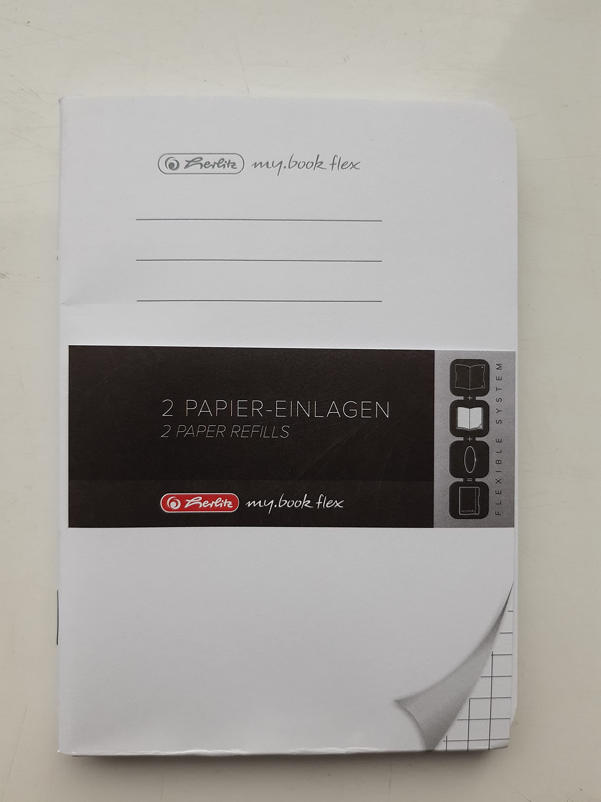 herlitz-refill-f-r-notizheft-flex-a6-kariert-2-x-40-blatt-1-st-ck image 1