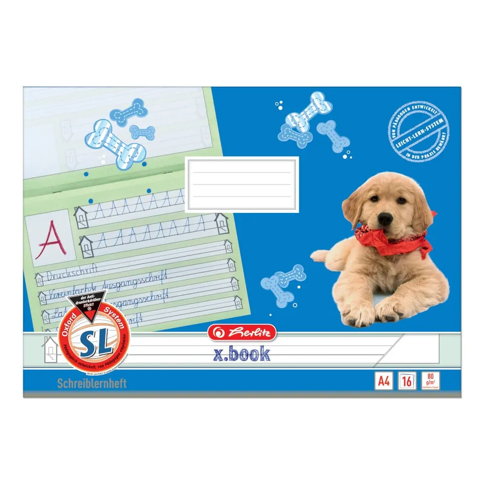 herlitz-schulheft-a4-lineatur-16-sl-schreiblernheft-10-st-ck-klassensatz image 1