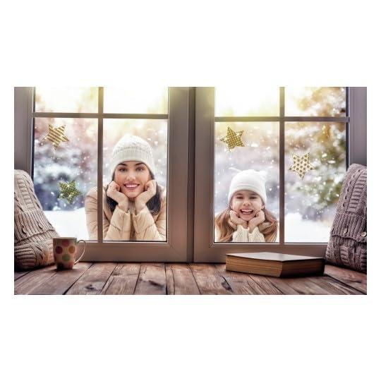 avery-zweckform-z-design-52951-fensterbilder-weihnachten-sterne-gold-12-selbstkl image 7