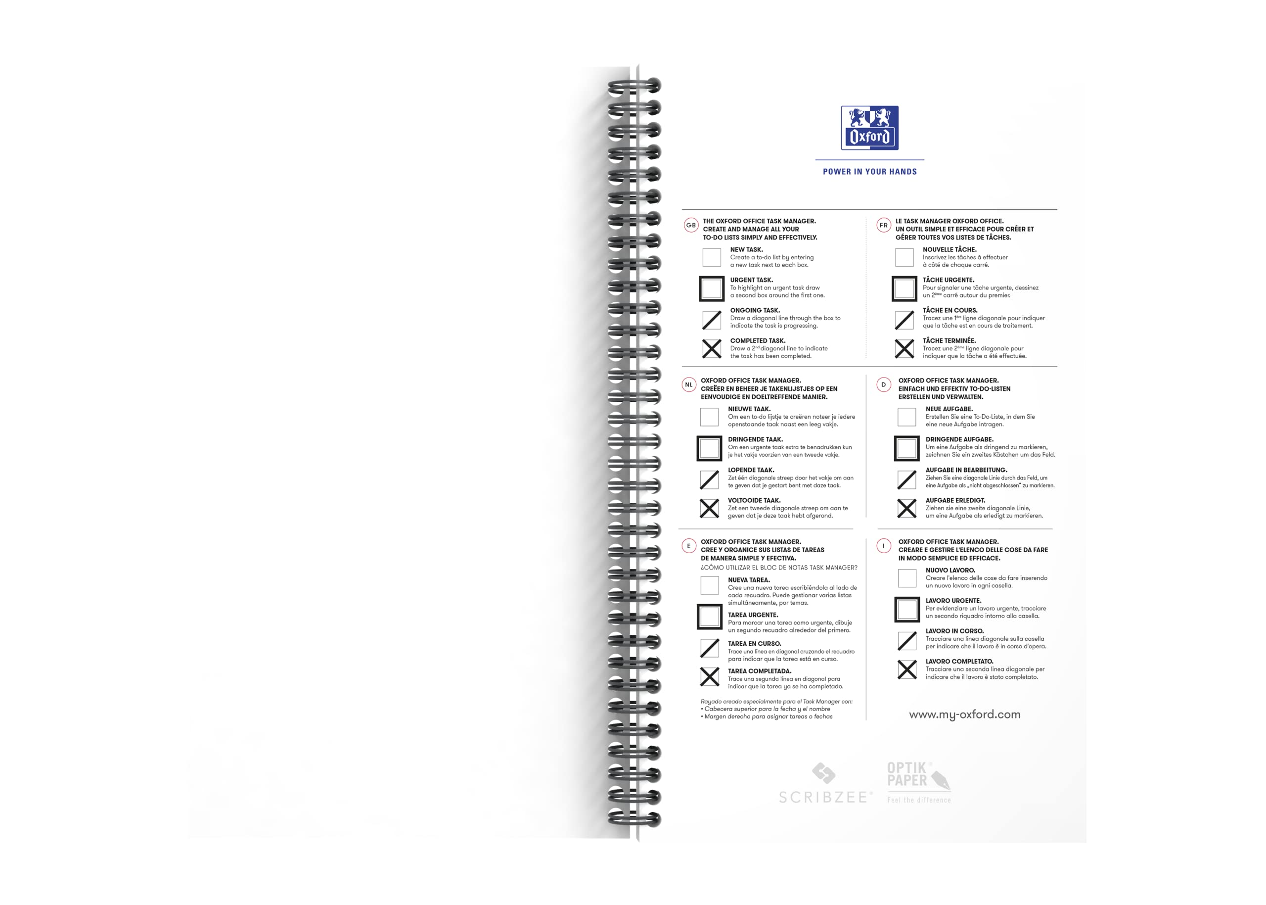 oxford-task-manager-to-do-notizbuch-a5-blau-spiralbindung-460-seiten image 3