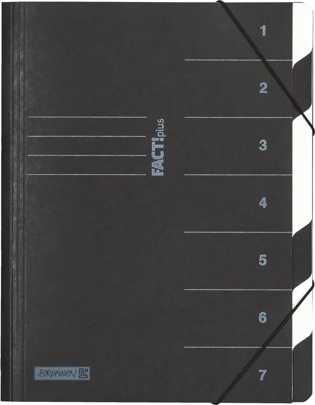 brunnen-ordnungsmappe-factplus-a4-schwarz-7-f-cher image 1
