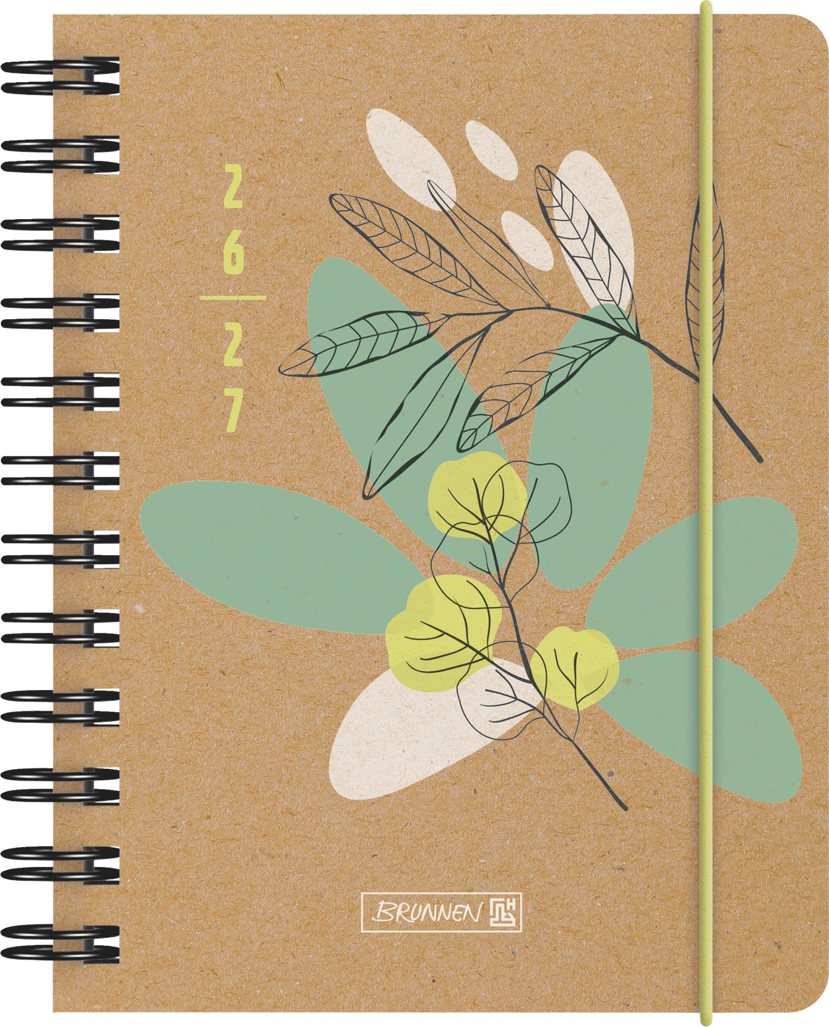 brunnen-sch-lerkalender-2026-2027-sprout-a6-1-seite-1-tag-hardcover-kraftpapier image 1