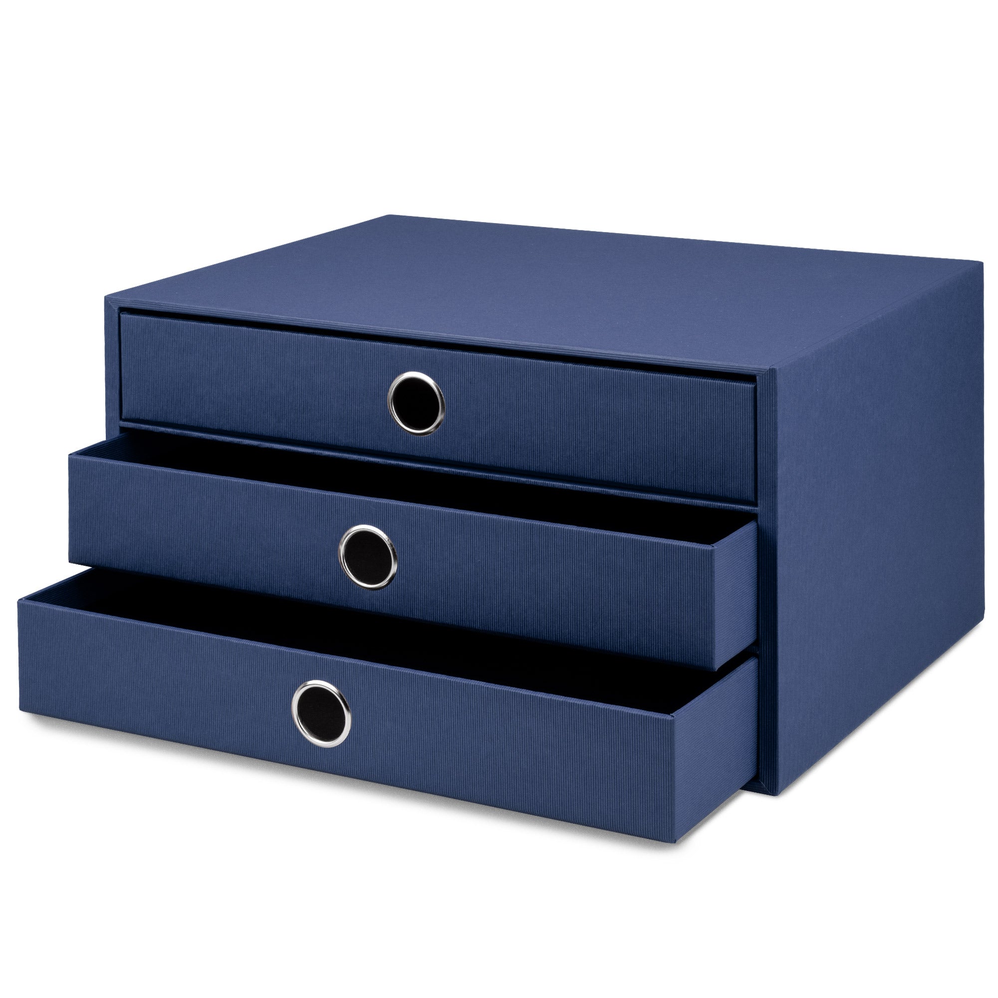 r-ssler-s-o-h-o-schubladenbox-a4-querformat-3-f-cher-navy-blau image 2