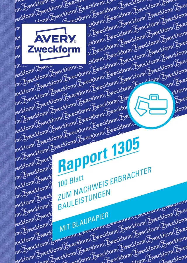 avery-zweckform-1305-rapport-a6-block-wei-100-blatt-mit-blaupapier image 1