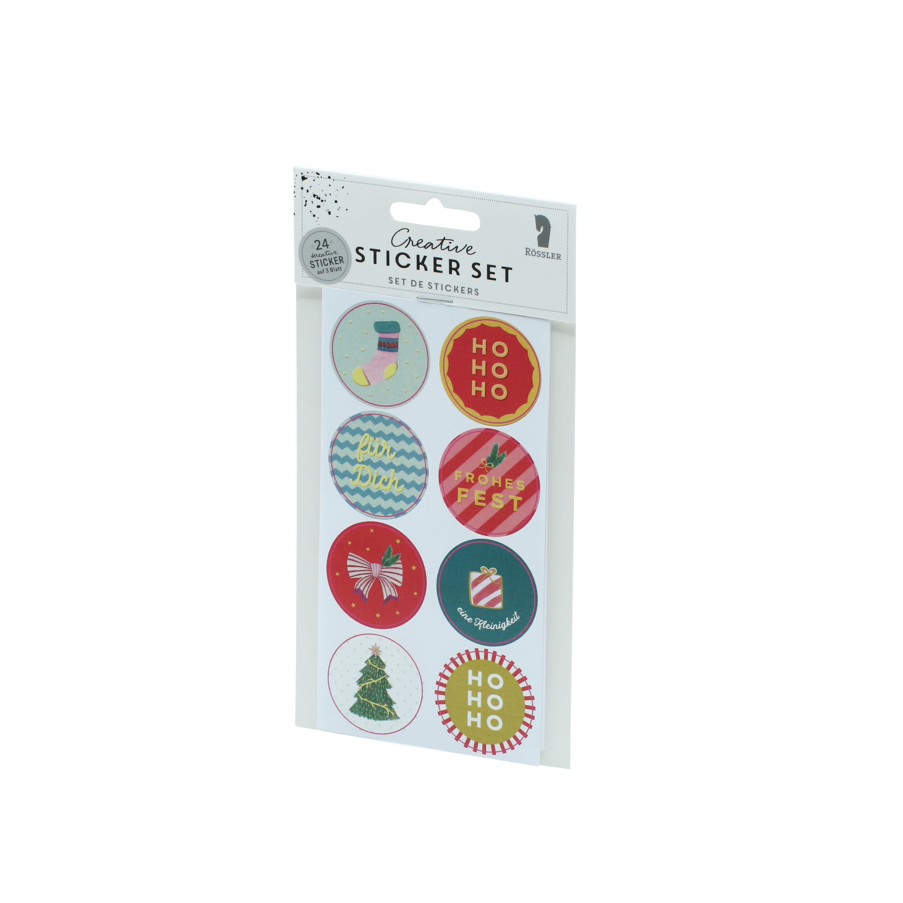 r-ssler-sticker-mit-weihnachtsmotiv-ho-ho-ho-24-aufkleber image 1