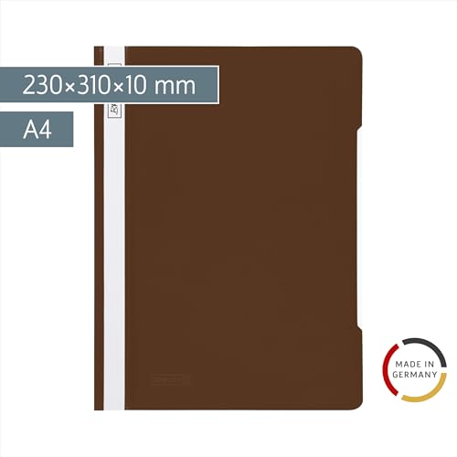 brunnen-schnellhefter-a4-pvc-folie-dunkelbraun-mit-deckblatt image 5