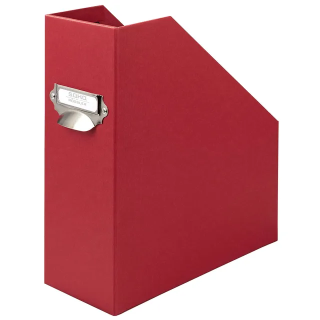 r-ssler-s-o-h-o-stehsammler-a4-zeitschriftensammler-mit-griff-rot image 1