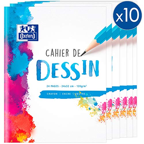 oxford-zeichenblock-24x32cm-blanko-120g-24-seiten-geheftet-10-st-ck image 3