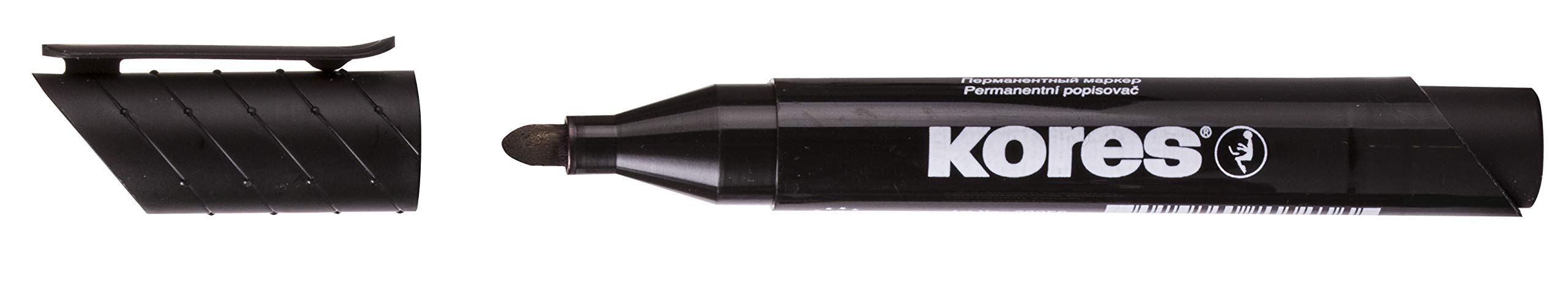 kores-k-marker-xp1-permanent-marker-schwarz-rundspitze-12-st-ck image 3