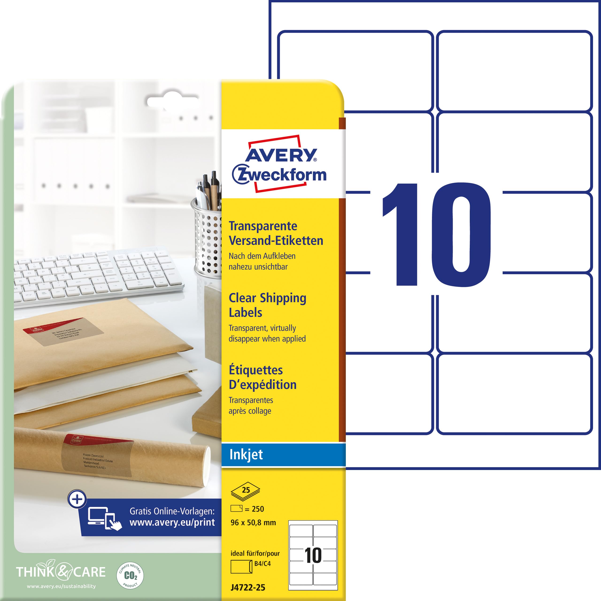 avery-zweckform-l7567-25-versandetiketten-transparent-210x297-mm-25-blatt image 4