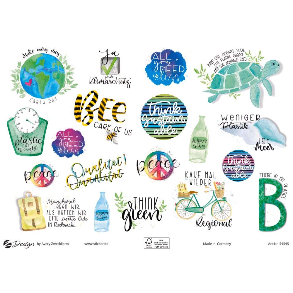avery-zweckform-z-design-lettering-sticker-umwelt-statements-54545-38-sticker-au image 2