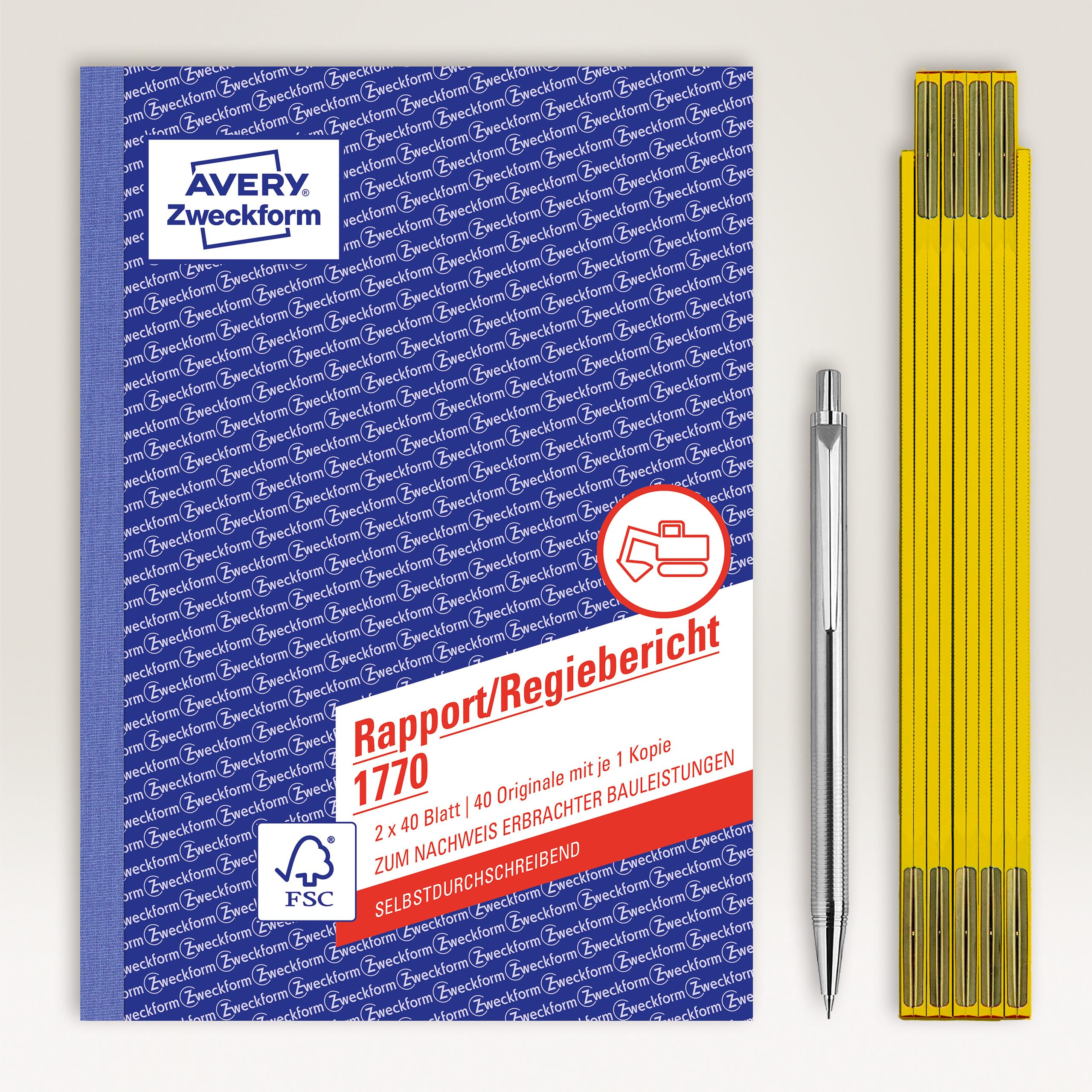 avery-zweckform-1770-10-rapport-regiebericht-a5-selbstdurchschreibend-10er-pack image 2