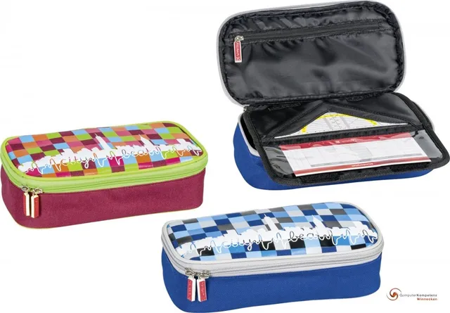 brunnen-schlamper-etui-city-beat-20-x-11-cm-rot-mit-geodreieck-fach image 1