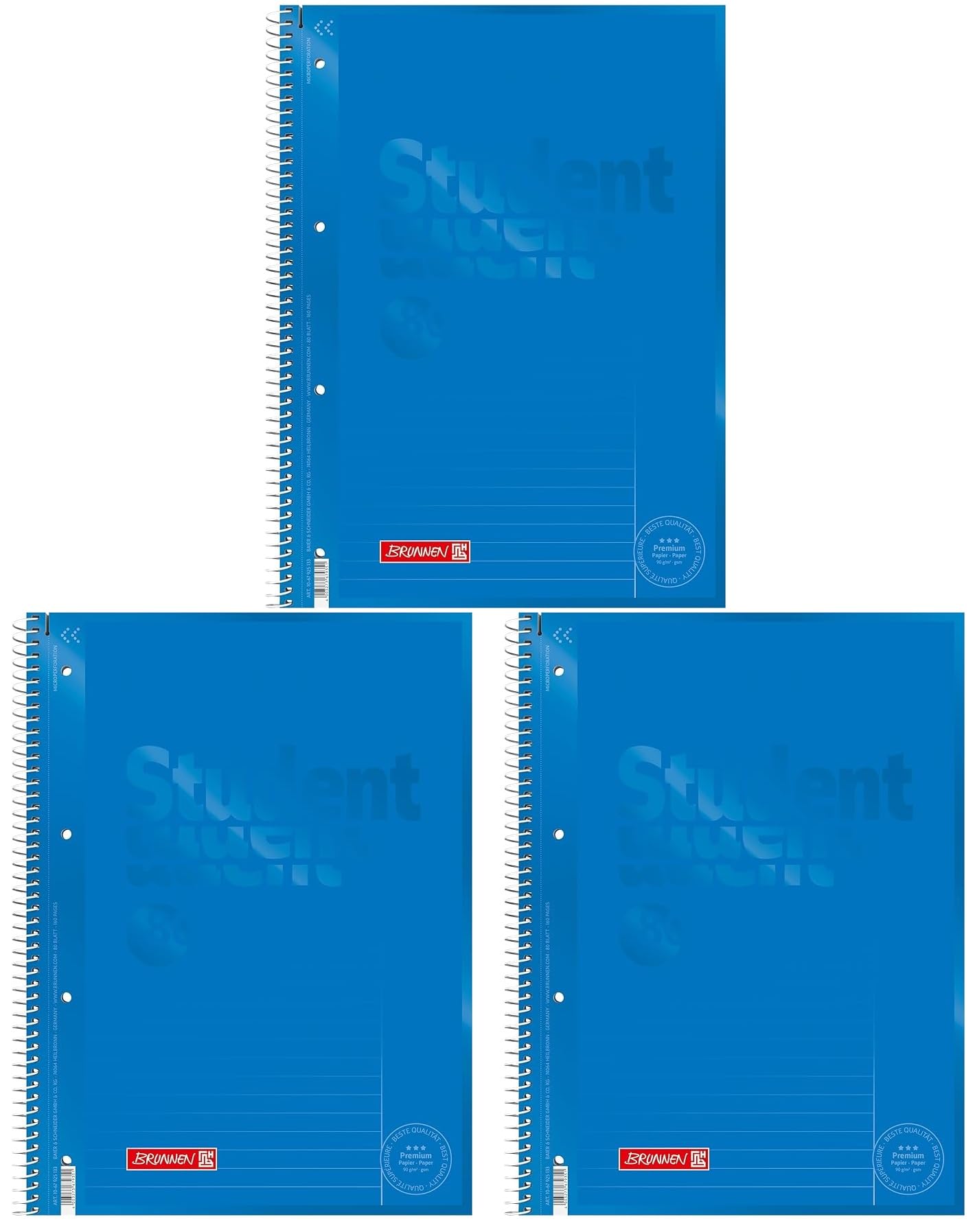 brunnen-1067974-collegeblock-student-duo-a4-liniert-kariert-80-blatt image 4