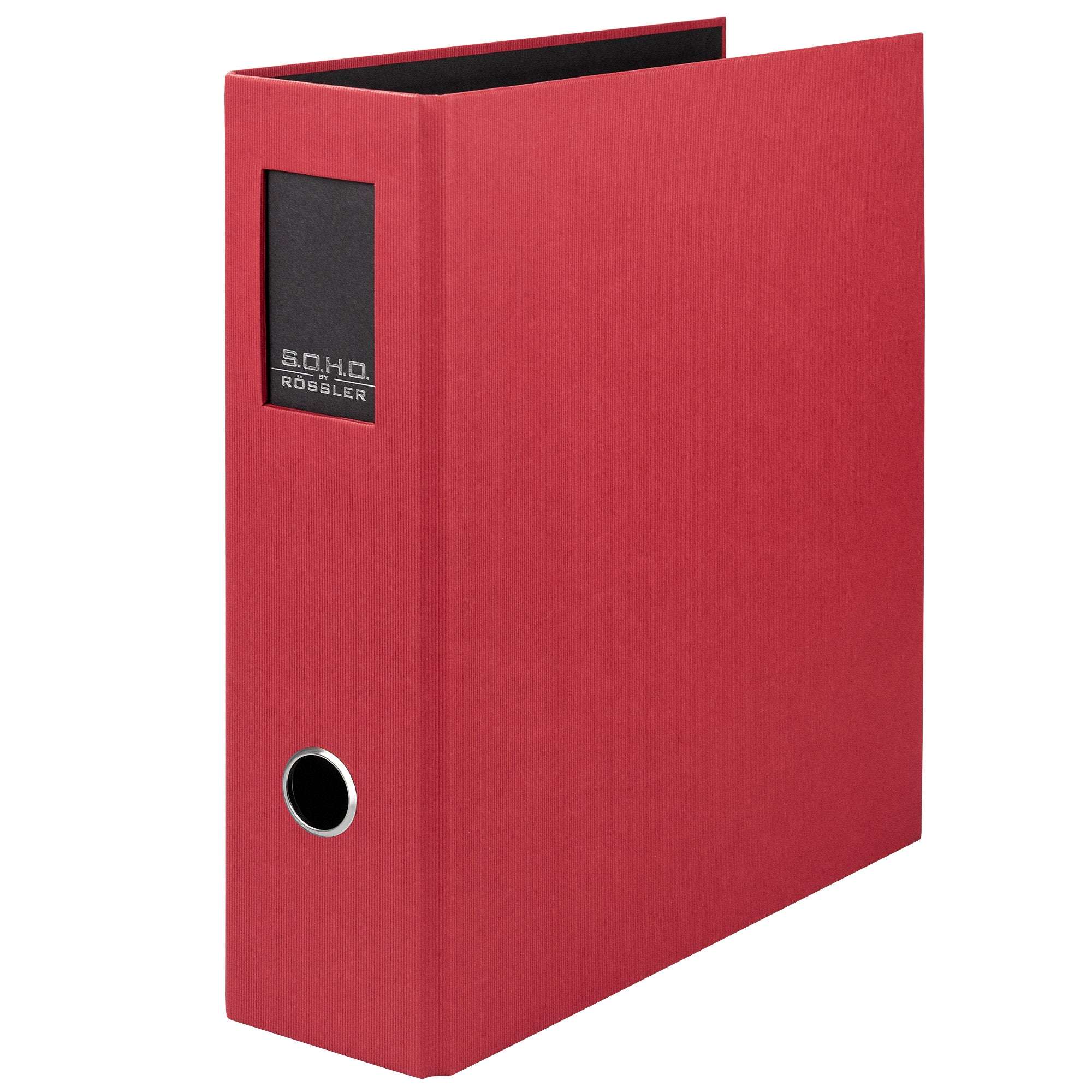 r-ssler-s-o-h-o-ordner-breit-a4-8-5-cm-mit-r-ckenschild-rot image 1
