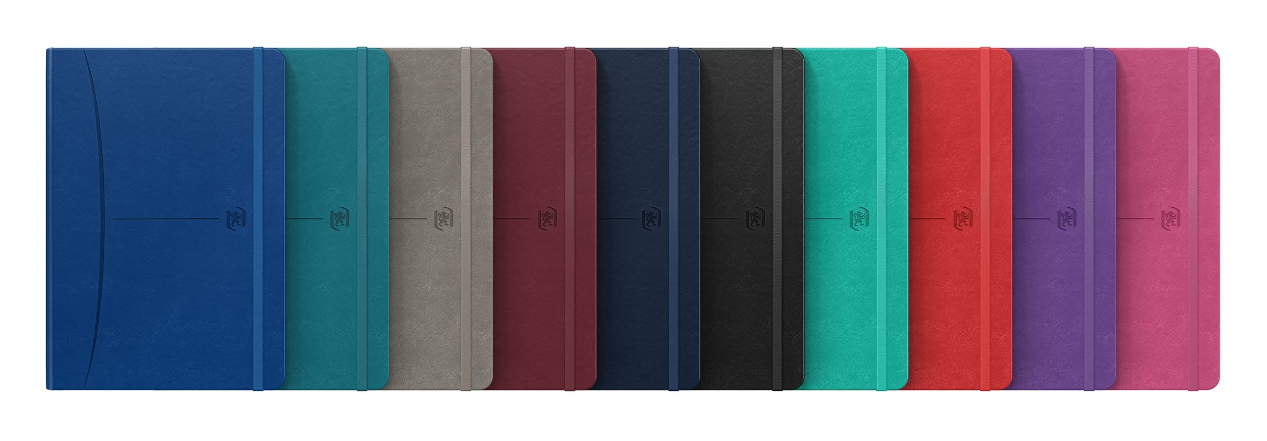 oxford-signature-notizbuch-a5-kariert-hardcover-kunstleder-160-seiten-10-farben- image 1