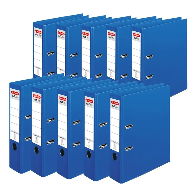 herlitz-ordner-a4-max-file-protect-8-cm-blau-kunststoffordner-10-st-ck image 1
