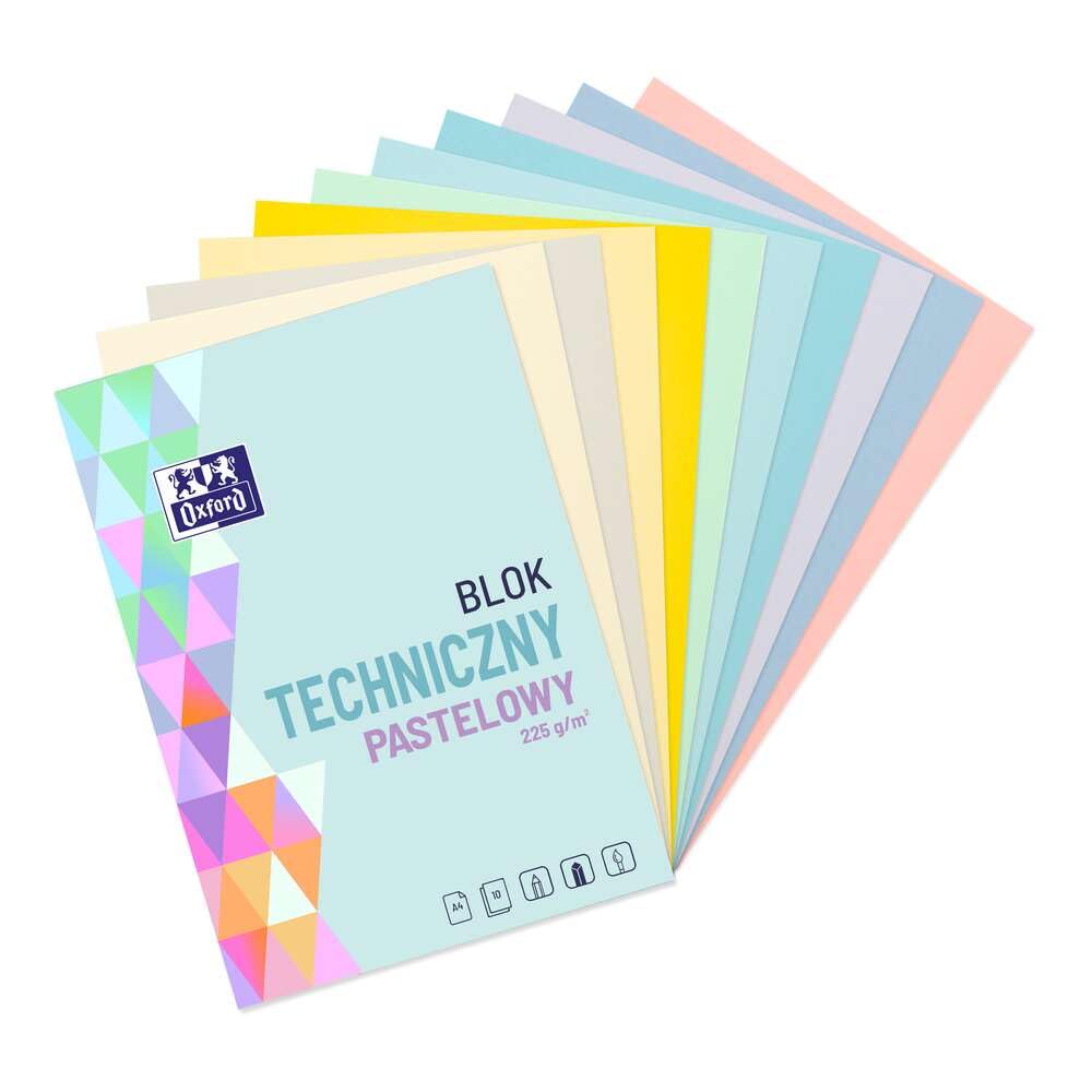 oxford-technikblock-a4-pastell-10-blatt-225g-m image 2