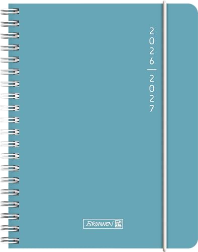 brunnen-sch-lerkalender-2026-2027-plain-blue-a6-kunststoff image 7