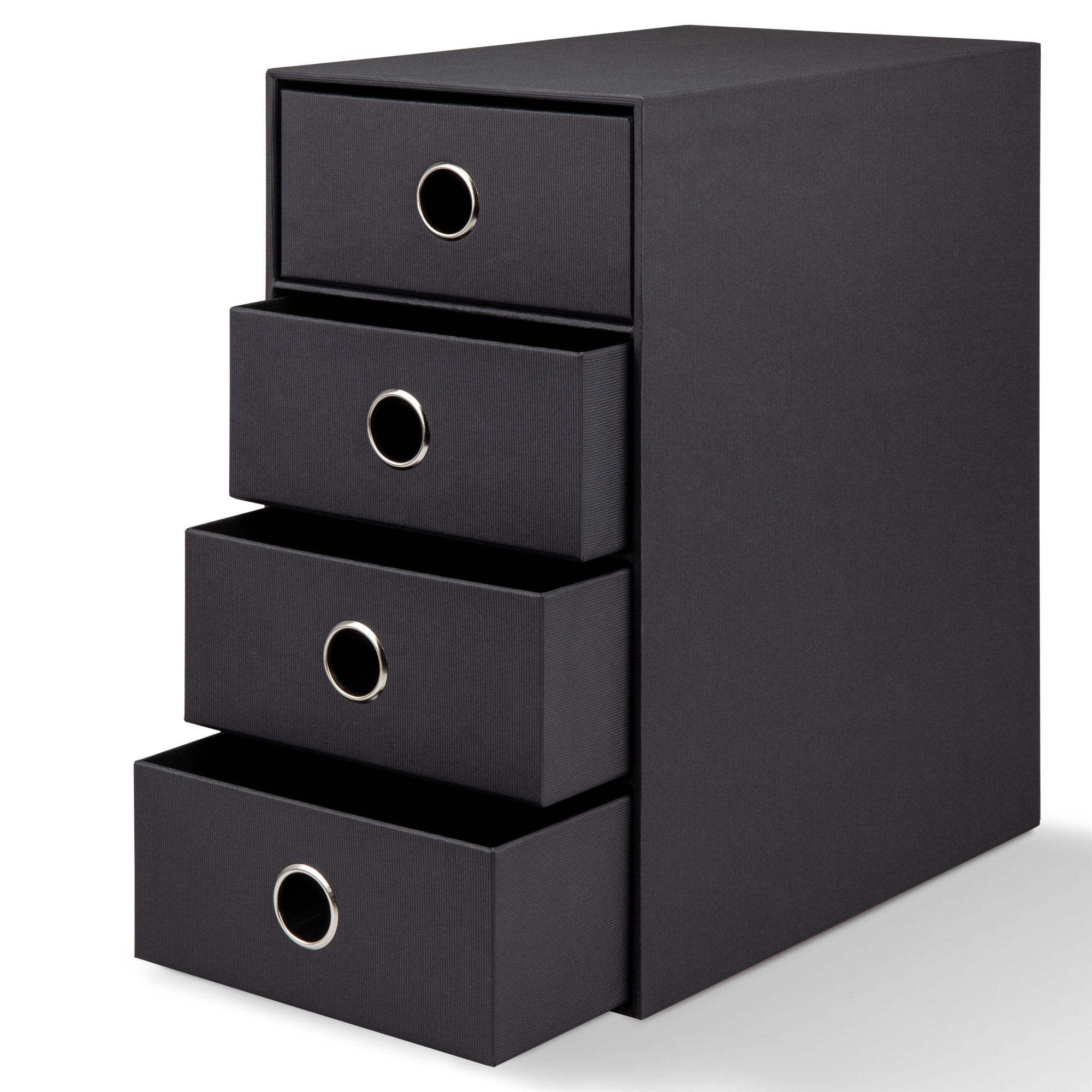 r-ssler-s-o-h-o-schubladenbox-a5-din-lang-4-f-cher-schwarz image 2