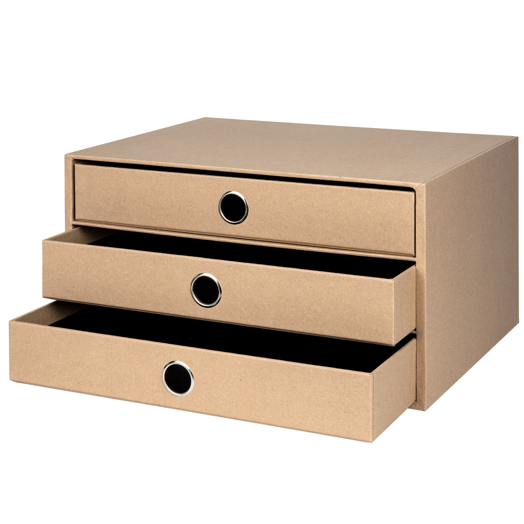 r-ssler-s-o-h-o-schubladenbox-a4-querformat-3-f-cher-kraft image 2