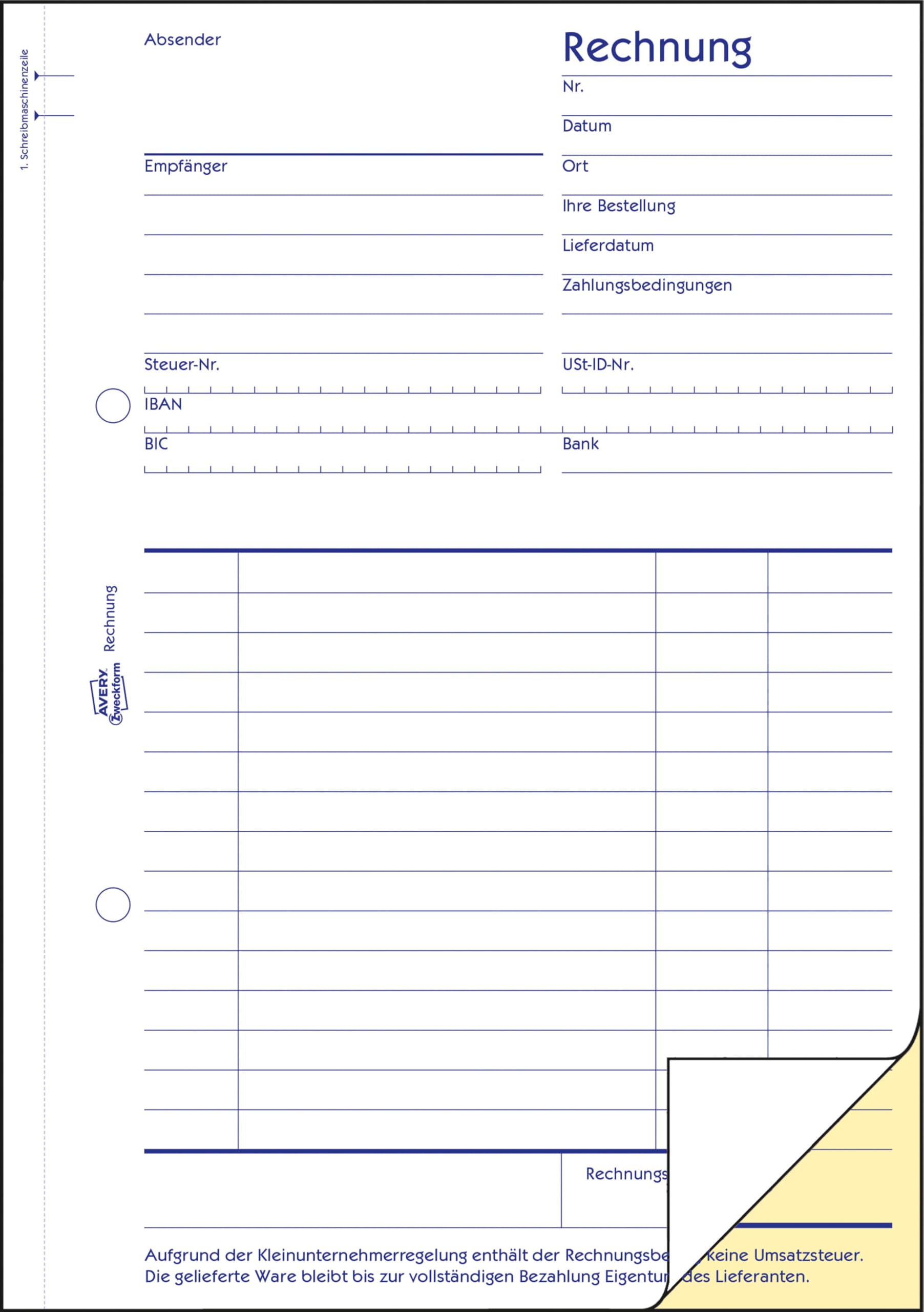 avery-zweckform-1733-5-rechnungsblock-a5-f-r-kleinunternehmer-5er-pack image 2