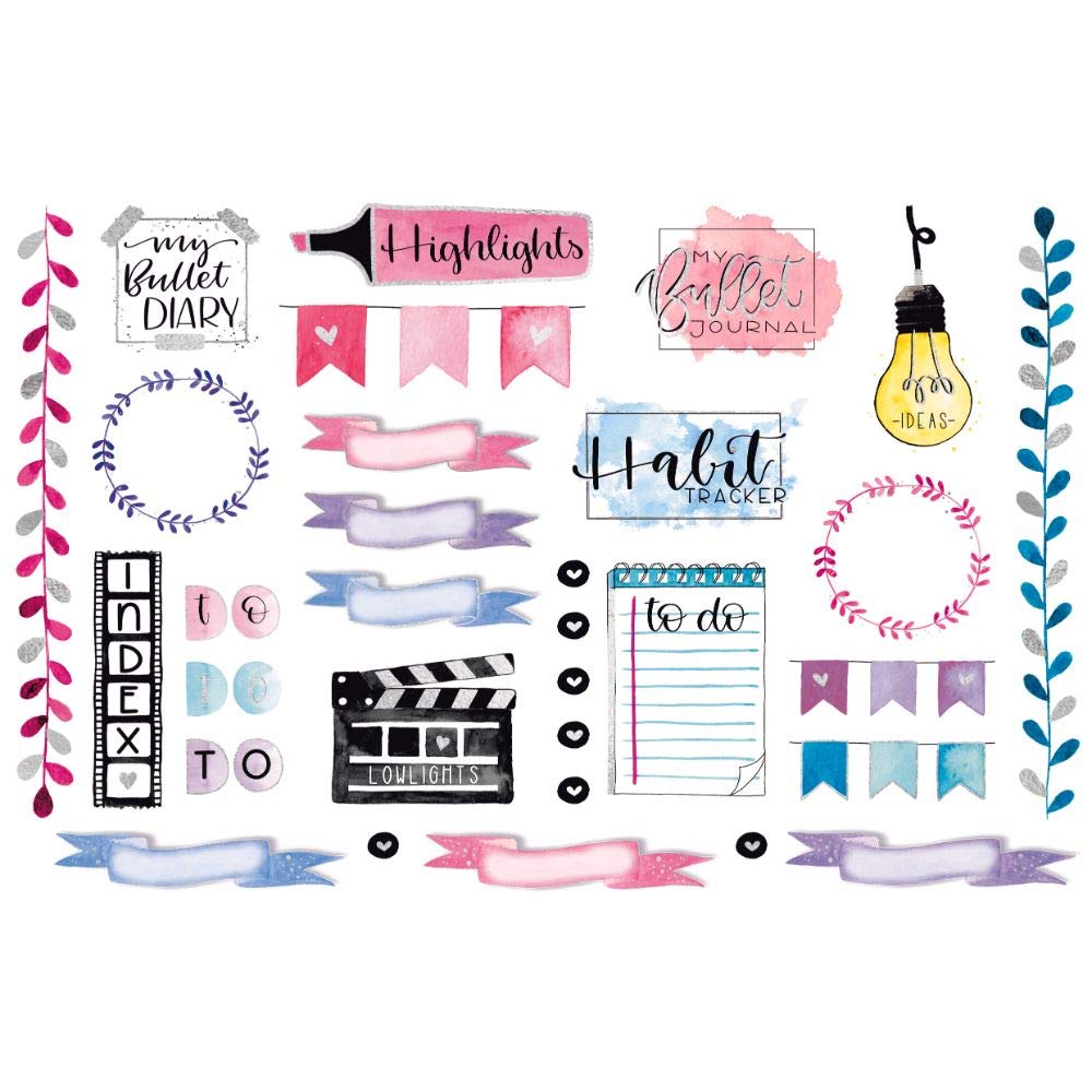avery-zweckform-dekosticker-54544-rahmen-titel-62-st-ck-silbereffekt-a5 image 2