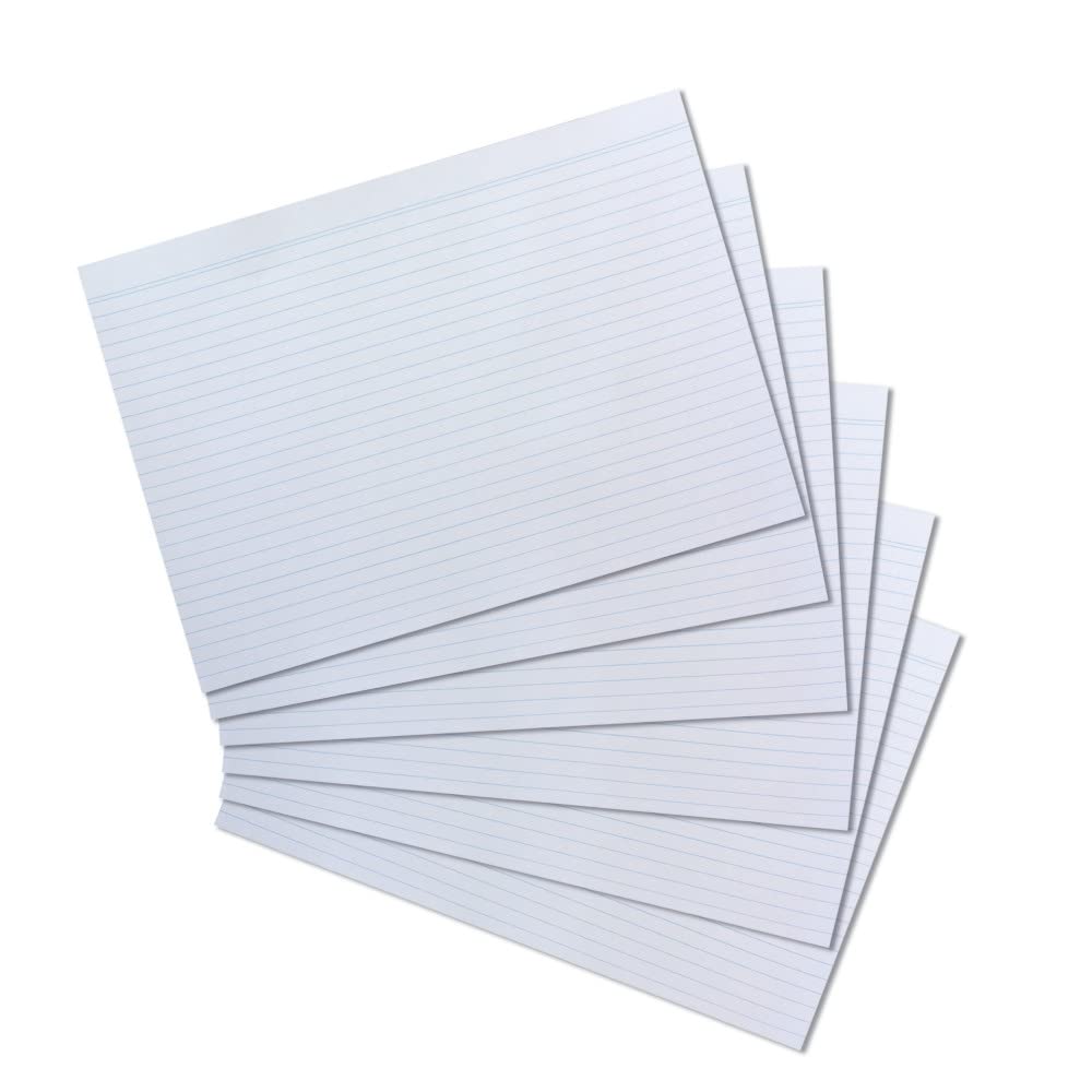 herlitz-karteikarten-a4-29-7-x-21-cm-liniert-wei-100-st-ck image 1