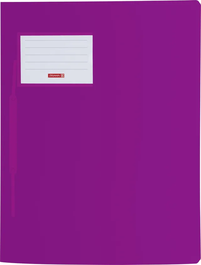 brunnen-schnellhefter-fact-pp-a4-transluzent-pp-violett-mit-namensschild image 1
